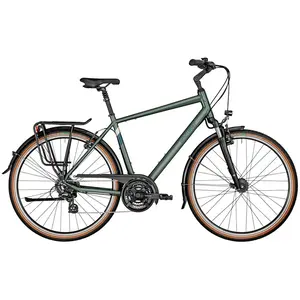 A Bicicleta Bergamont Horizon 3 Gent tem Quadro em Alumínio, Forqueta Suntour NEX P, Shimano 3X8VL e Travão Tektro V-brake.