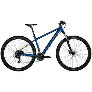 A Bicicleta Bergamont Revox 3 Blue tem Quadro em Alumínio, Suntour XCE28 DS, Shimano 3x8VL e Travões Shimano hidráulicos BR-MT200.