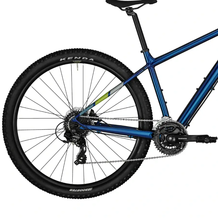 A Bicicleta Bergamont Revox 3 Blue tem Quadro em Alumínio, Suntour XCE28 DS, Shimano 3x8VL e Travões Shimano hidráulicos BR-MT200.