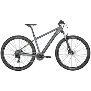 A Bicicleta Bergamont Revox 3 Grey tem Quadro em Alumínio, Suntour XCE28 DS, Shimano 3x8VL e Travões Shimano hidráulicos BR-MT200.