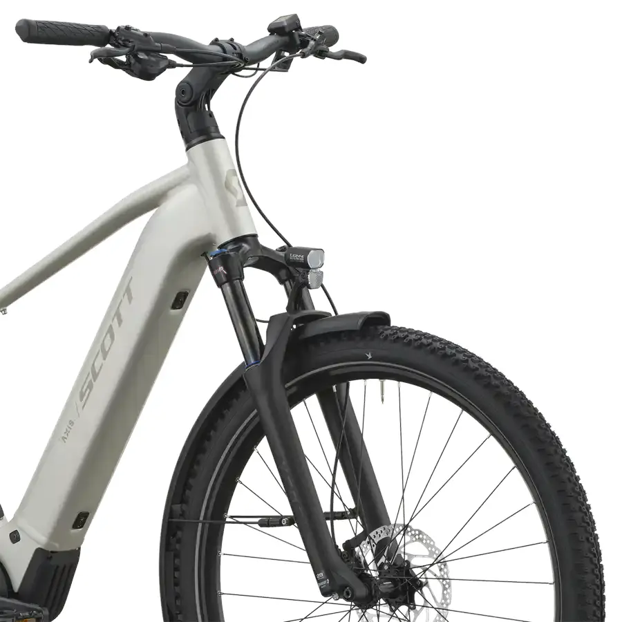 BICICLETA ELÉTRICA SCOTT AXIS 10 SCOTT AXIS 10: SUV elétrica para ir mais longe em passeios, deslocações e caminhos variados, com autonomia e conforto. Sensação fluida, simples e envolvente.