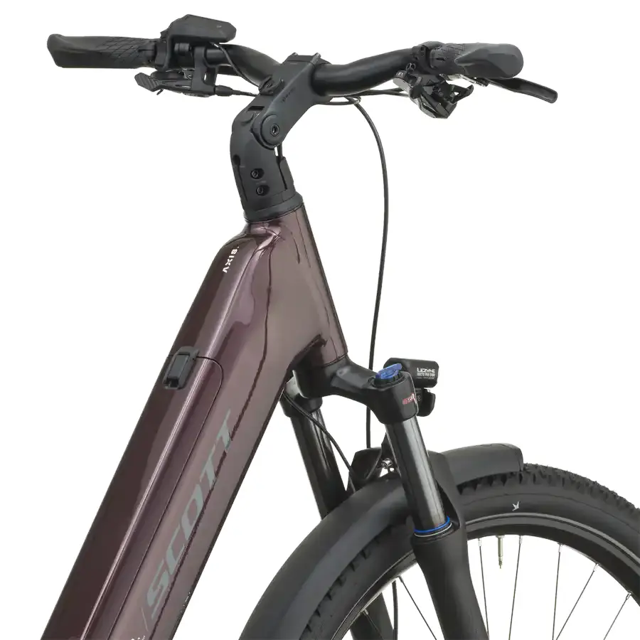 BICICLETA ELÉTRICA SCOTT AXIS 10 WAVE SCOTT AXIS 10 WAVE: SUV elétrica com foco em autonomia e conforto, para ir mais longe em passeios, deslocações e caminhos variados. Boa para pedalar mais vezes.