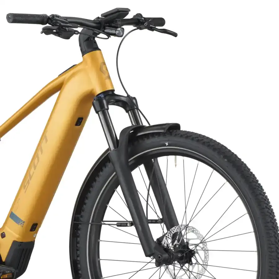Descubra a Bicicleta Elétrica SCOTT Axis 20 está equipada com o mais recente motor Bosch Performance CX e bateria de 600 Wh.
