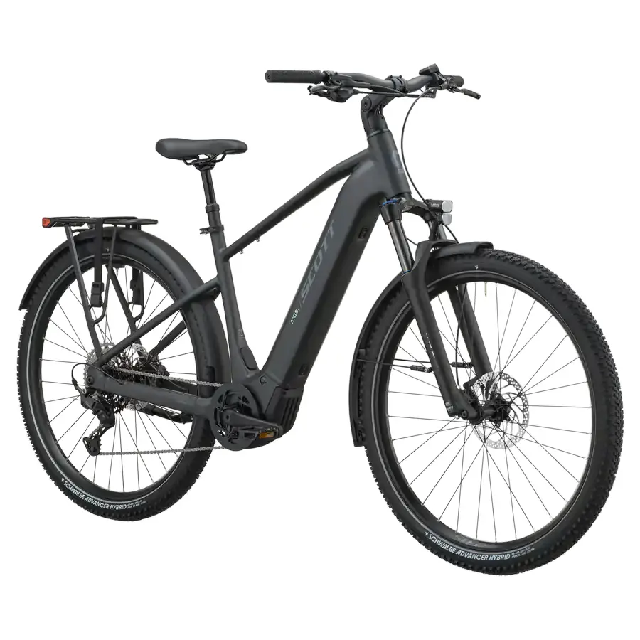 BICICLETA ELÉTRICA SCOTT AXIS 20 SCOTT AXIS 20: SUV elétrica para ir mais longe em passeios, deslocações e caminhos variados, com autonomia e conforto. Sensação fluida, simples e envolvente.