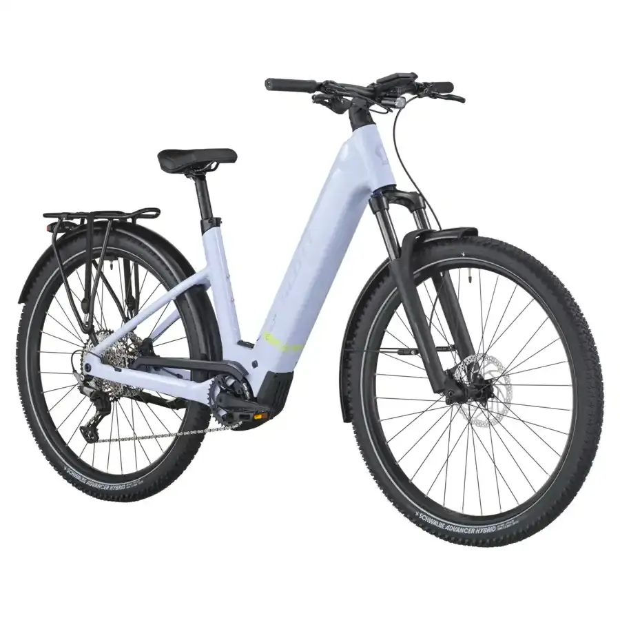 A Bicicleta Elétrica SCOTT Axis 20 WAVE está equipada com o mais recente motor Bosch Performance CX e bateria de 600 Wh.
