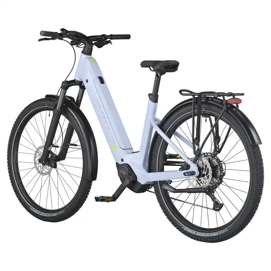 A Bicicleta Elétrica SCOTT Axis 20 WAVE está equipada com o mais recente motor Bosch Performance CX e bateria de 600 Wh.