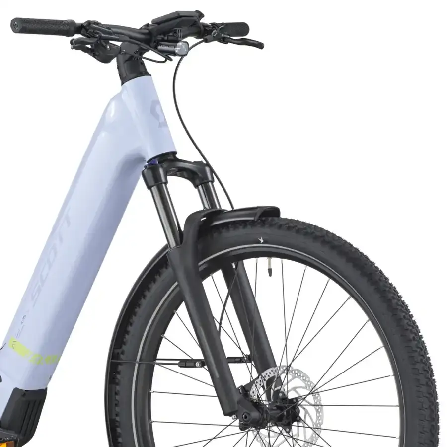 A Bicicleta Elétrica SCOTT Axis 20 WAVE está equipada com o mais recente motor Bosch Performance CX e bateria de 600 Wh.