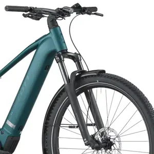 A Bicicleta Elétrica SCOTT Axis 30 está equipada com Quadro Axis Alloy, Motor Bosch Performance e Transmissão Shimano CUES 10 VL.