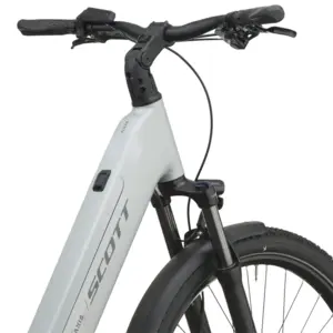 SCOTT AXIS 30 WAVE: SUV elétrica com foco em autonomia e conforto, para ir mais longe em passeios, deslocações e caminhos variados. Boa para pedalar mais vezes.