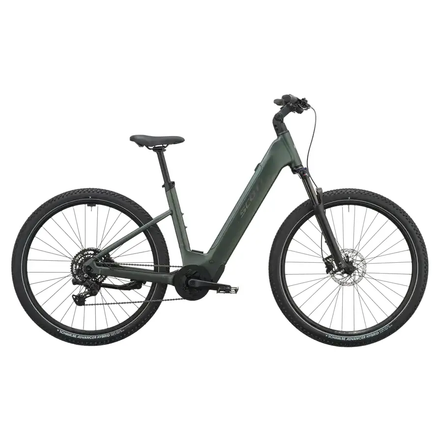 BICICLETA ELÉTRICA SCOTT AXIS 40 WAVE SCOTT AXIS 40 WAVE: SUV elétrica com foco em autonomia e conforto, para ir mais longe em passeios, deslocações e caminhos variados. Boa para pedalar mais vezes.