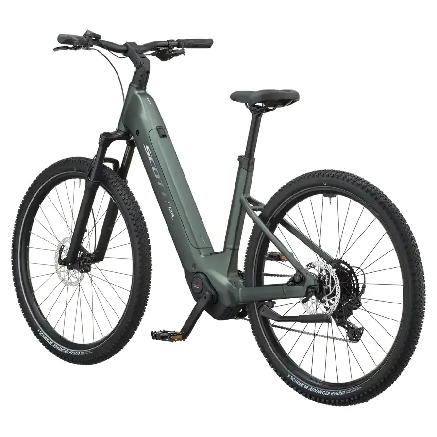 BICICLETA ELÉTRICA SCOTT AXIS 40 WAVE SCOTT AXIS 40 WAVE: SUV elétrica com foco em autonomia e conforto, para ir mais longe em passeios, deslocações e caminhos variados. Boa para pedalar mais vezes.
