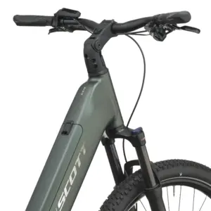 BICICLETA ELÉTRICA SCOTT AXIS 40 WAVE SCOTT AXIS 40 WAVE: SUV elétrica com foco em autonomia e conforto, para ir mais longe em passeios, deslocações e caminhos variados. Boa para pedalar mais vezes.