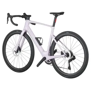 A Bicicleta Elétrica SCOTT Fastlane 20 tem bateria interna até 290 Wh, Quadro em Carbono HMX e transmissão Shimano 105 Di2 Disc 24 VL.