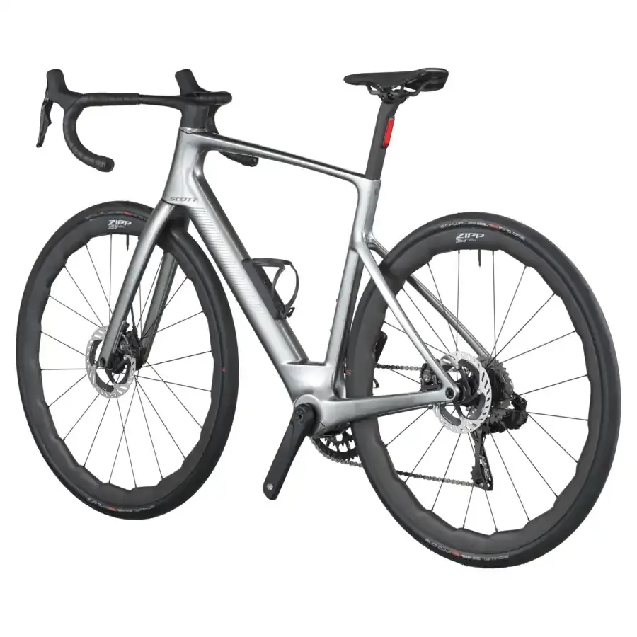 BICICLETA ELÉTRICA SCOTT FASTLANE PREMIUM A Bicicleta Elétrica SCOTT Fastlane Premium tem bateria interna até 290 Wh, Quadro em Carbono HMX e transmissão Shimano Dura Ace Di2 Disc 24 VL.