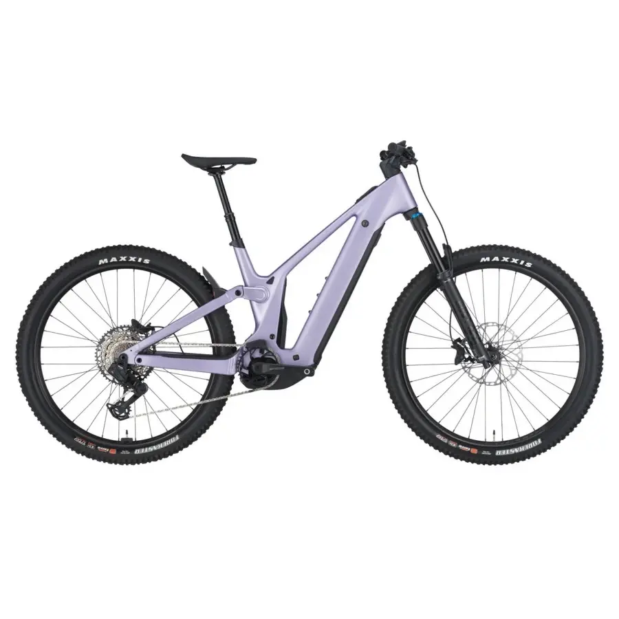 Descubra a Bicicleta Elétrica SCOTT Patron 910 com suspensão Fox, Transmissão SRAM AXS de 12VL e Travões de disco Shimano Deore.