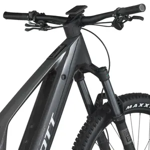 A Bicicleta Elétrica SCOTT Patron 920 tem Quadro em Carbono e Triângulo Alloy, Transmissão Shimano Deore 12 VL e Motor Bosch CX com bateria até 800Wh.