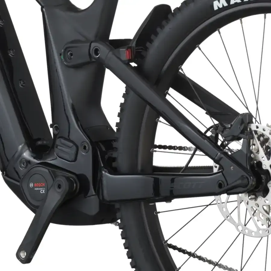 A Bicicleta Elétrica SCOTT Patron 930 tem Quadro em Alloy, Transmissão Shimano Deore 12 VL e Motor Bosch CX com bateria até 800Wh.