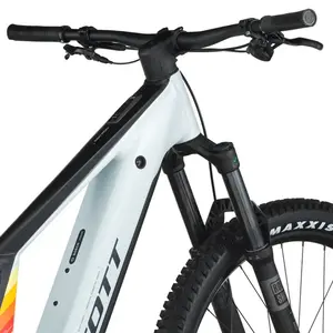 A Bicicleta Elétrica SCOTT Patron 930 tem Quadro em Alloy, Transmissão Shimano Deore 12 VL e Motor Bosch CX com bateria até 800Wh.