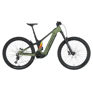 A Bicicleta Elétrica SCOTT Patron ST 910 tem forqueta RS Domain,  Shimano Deore 12VL e Travões de disco Shimano Deore de 4 Pistons.