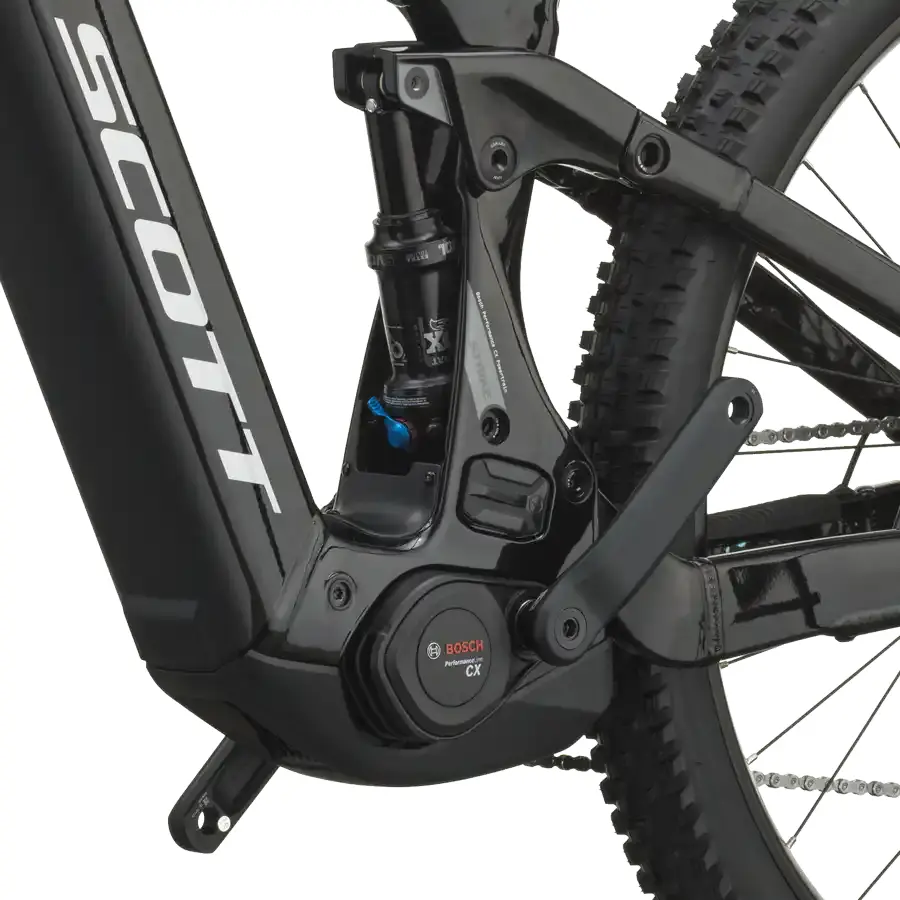 SCOTT STRIKE 10: e-MTB confortável com foco em tração e confiança, para trilhos, passeios longos e terreno misto com apoio elétrico. Boa para pedalar mais.