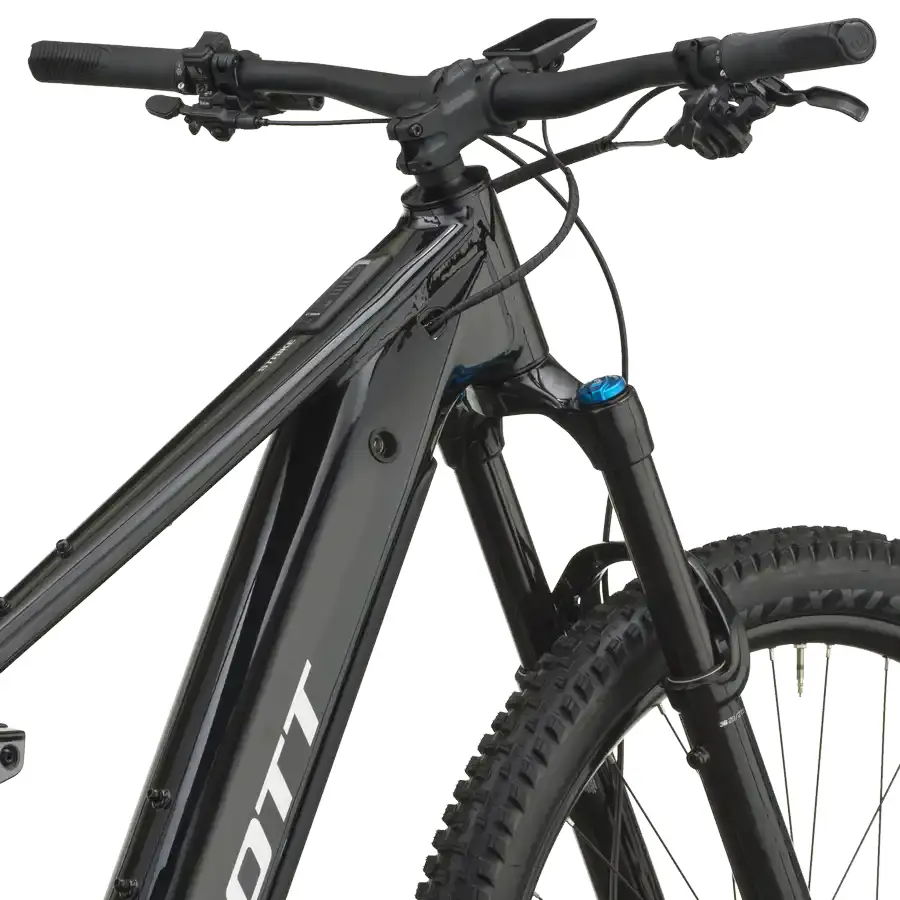 SCOTT STRIKE 10: e-MTB confortável com foco em tração e confiança, para trilhos, passeios longos e terreno misto com apoio elétrico. Boa para pedalar mais.