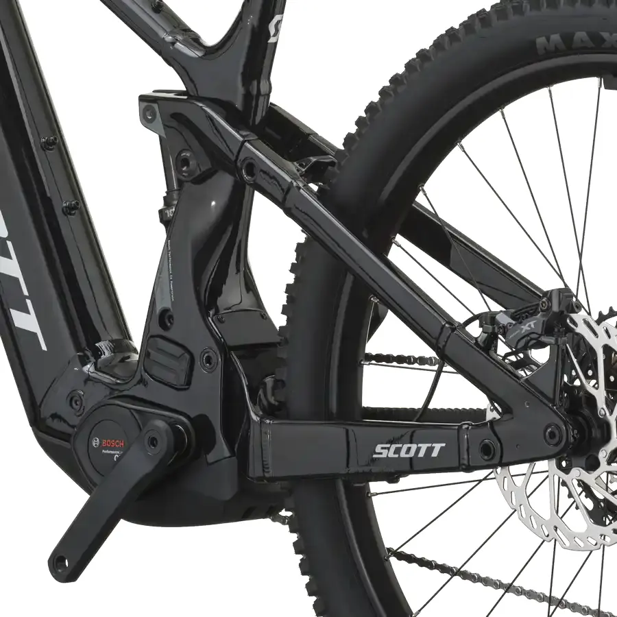 SCOTT STRIKE 10: e-MTB confortável com foco em tração e confiança, para trilhos, passeios longos e terreno misto com apoio elétrico. Boa para pedalar mais.