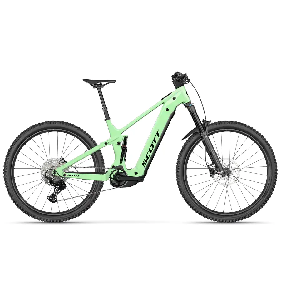 BICICLETA ELÉTRICA SCOTT STRIKE 10 SCOTT STRIKE 10: e-MTB confortável com foco em tração e confiança, para trilhos, passeios longos e terreno misto com apoio elétrico. Boa para pedalar mais.