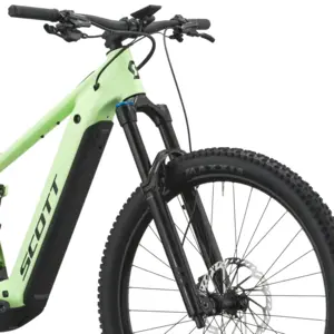 SCOTT STRIKE 10: e-MTB confortável com foco em tração e confiança, para trilhos, passeios longos e terreno misto com apoio elétrico. Boa para pedalar mais.