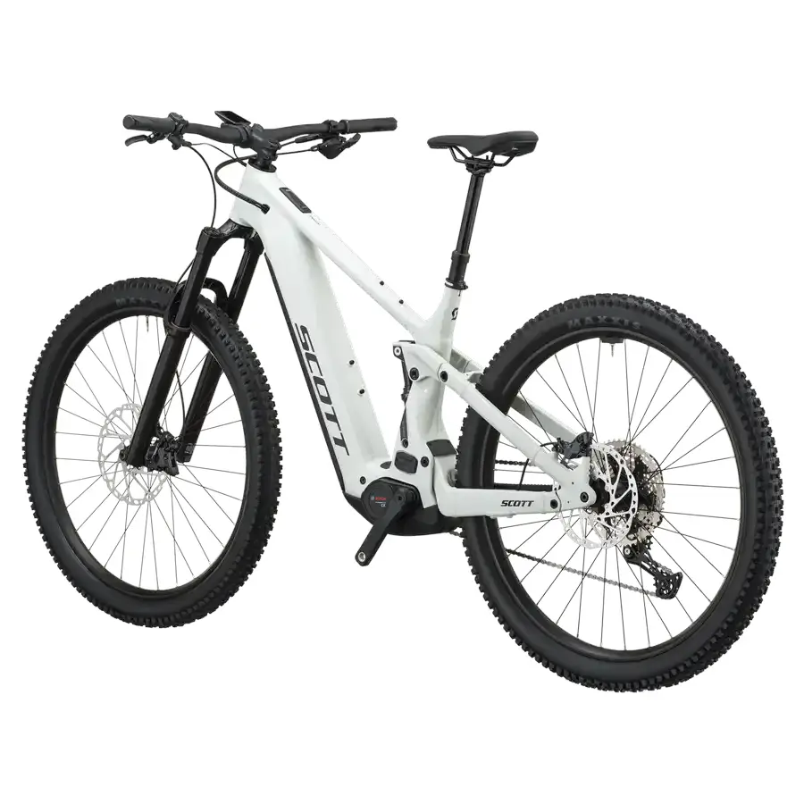SCOTT STRIKE 20: e-MTB confortável com foco em tração e confiança, para trilhos, passeios longos e terreno misto com apoio elétrico. Boa para pedalar mais.