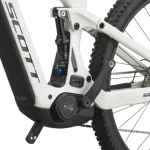 SCOTT STRIKE 20: e-MTB confortável com foco em tração e confiança, para trilhos, passeios longos e terreno misto com apoio elétrico. Boa para pedalar mais.