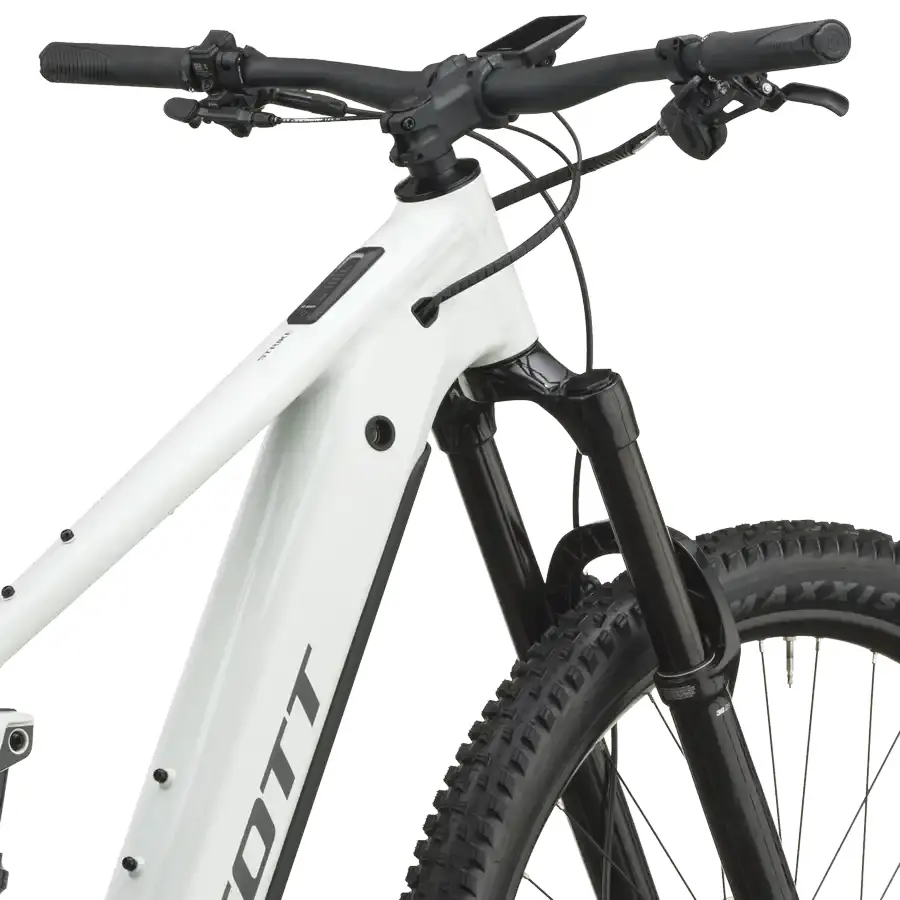 SCOTT STRIKE 20: e-MTB confortável com foco em tração e confiança, para trilhos, passeios longos e terreno misto com apoio elétrico. Boa para pedalar mais.