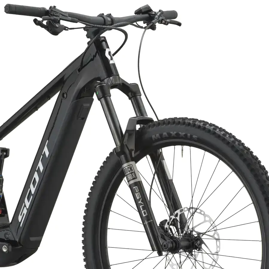 SCOTT STRIKE 30: e-MTB confortável com foco em tração e confiança, para trilhos, passeios longos e terreno misto com apoio elétrico. Boa para pedalar mais.