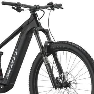 SCOTT STRIKE 30: e-MTB confortável com foco em tração e confiança, para trilhos, passeios longos e terreno misto com apoio elétrico. Boa para pedalar mais.