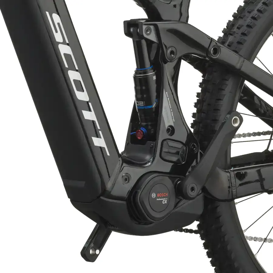 SCOTT STRIKE 30: e-MTB confortável com foco em tração e confiança, para trilhos, passeios longos e terreno misto com apoio elétrico. Boa para pedalar mais.