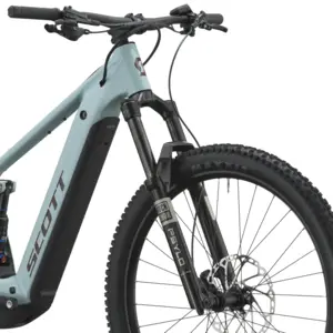 SCOTT STRIKE 30: e-MTB confortável com foco em tração e confiança, para trilhos, passeios longos e terreno misto com apoio elétrico. Boa para pedalar mais.