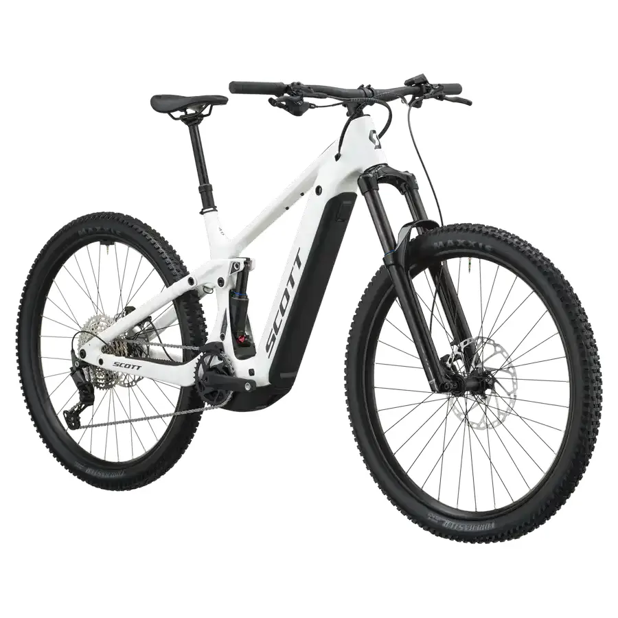 SCOTT STRIKE 40: e-MTB confortável com foco em tração e confiança, para trilhos, passeios longos e terreno misto com apoio elétrico. Boa para pedalar mais.