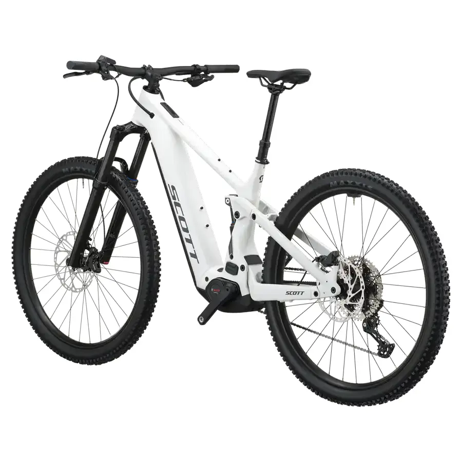 SCOTT STRIKE 40: e-MTB confortável com foco em tração e confiança, para trilhos, passeios longos e terreno misto com apoio elétrico. Boa para pedalar mais.
