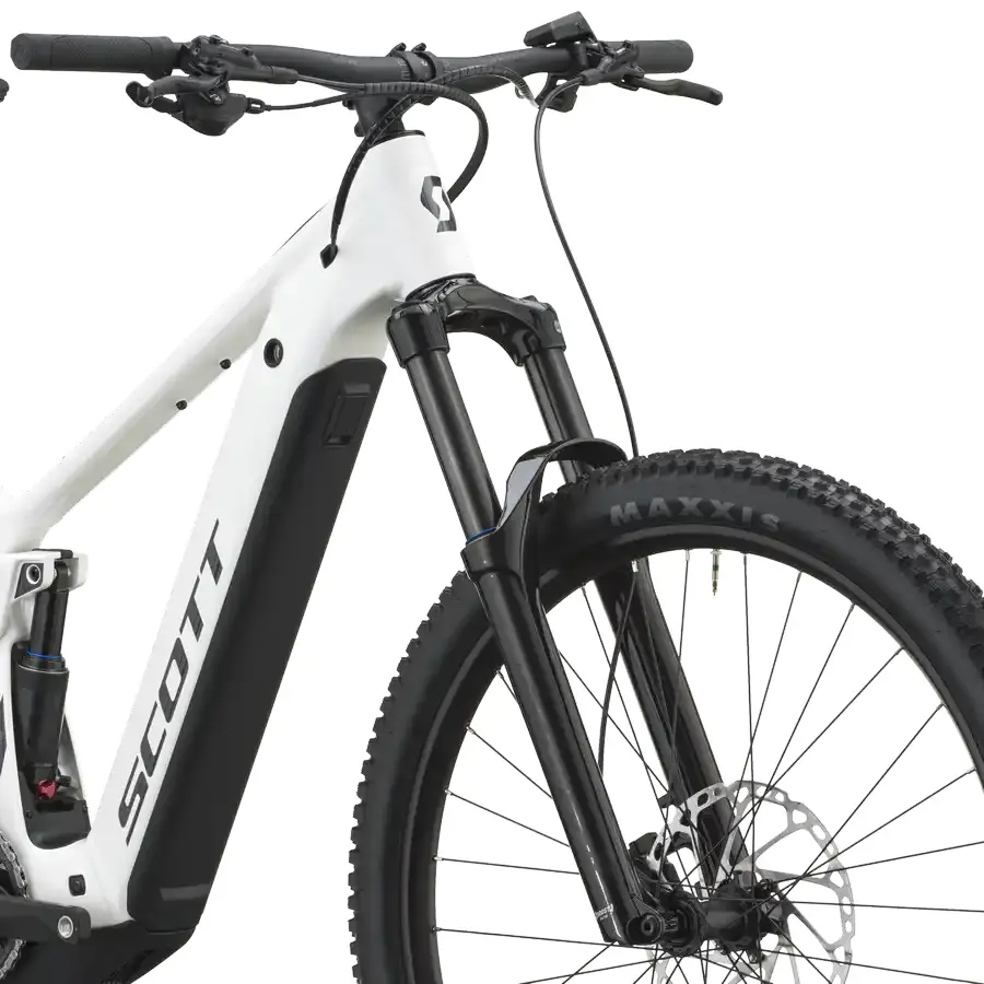 SCOTT STRIKE 40: e-MTB confortável com foco em tração e confiança, para trilhos, passeios longos e terreno misto com apoio elétrico. Boa para pedalar mais.