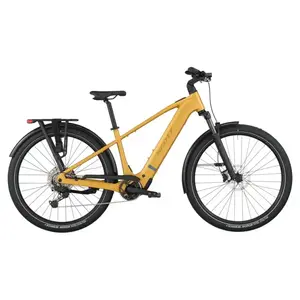 A Bicicleta Elétrica SCOTT Sub Sport 10 tem Quadro em Alloy, Transmissão Shimano CUES 10 VL, um motor Bosch Perf PX e uma bateria de 800 Wh.