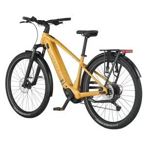 A Bicicleta Elétrica SCOTT Sub Sport 10 tem Quadro em Alloy, Transmissão Shimano CUES 10 VL, um motor Bosch Perf PX e uma bateria de 800 Wh.