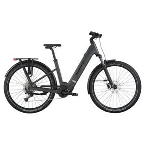 A Bicicleta Elétrica SCOTT Sub Sport 10 Wave tem Quadro em Alloy, Transmissão Shimano CUES 10 VL, um motor Bosch Perf PX e uma bateria de 800 Wh.