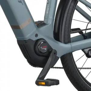 A Bicicleta Elétrica SCOTT Sub Sport 20 Wave tem Quadro em Alloy, Transmissão Shimano CUES 10 VL,  um motor Bosch Perf PX e uma bateria de 600 Wh.