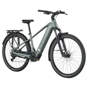 A Bicicleta Elétrica SCOTT Sub Sport 30 tem Quadro em Alloy, Transmissão Shimano CUES 9 VL,  um motor Bosch Perf PX e uma bateria de 540 Wh.