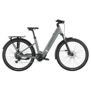A Bicicleta Elétrica SCOTT Sub Sport 30 tem Quadro em Alloy, Transmissão Shimano CUES 9 VL,  um motor Bosch Perf PX e uma bateria de 540 Wh.
