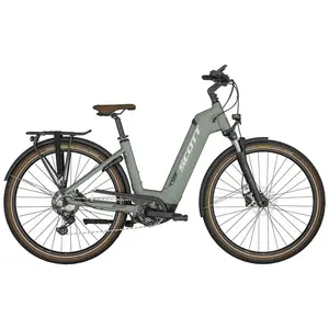 BICICLETA ELÉTRICA SCOTT SUB SPORT ERIDE 20 UNISEX GREEN A Bicicleta Elétrica SCOTT Sub Sport eRIDE 20 Unisex Green tem Quadro em Alumínio, um motor Bosch CX Performance e uma bateria de 625 Wh.