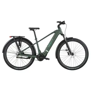 A Bicicleta Elétrica SCOTT Sub Tour 10 tem Quadro em Alloy, um motor Bosch Perf PX e uma bateria de 800 Wh.