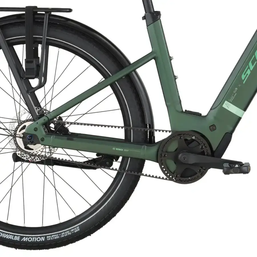 A Bicicleta Elétrica SCOTT Sub Tour 10 Wave tem Quadro em Alloy, um motor Bosch Perf PX  e uma bateria de 800 Wh.