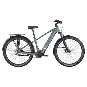 A Bicicleta Elétrica SCOTT Sub Tour 20 tem Quadro em Alloy, um motor Bosch Perf PX e uma bateria de 600 Wh.