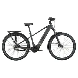 A Bicicleta Elétrica SCOTT Sub Tour 30 tem Quadro em Alloy, um motor Bosch Perf PX e uma bateria de 540 Wh.