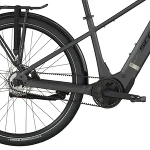 A Bicicleta Elétrica SCOTT Sub Tour 30 tem Quadro em Alloy, um motor Bosch Perf PX e uma bateria de 540 Wh.